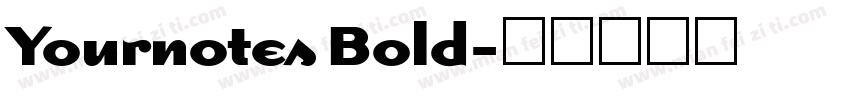 Yournotes Bold字体转换